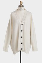 【ヒューエルミュージアム/hueLe Museum】の【STUMBLY】Pile Knit Cardigan ホワイト|ID:prp329100004705617