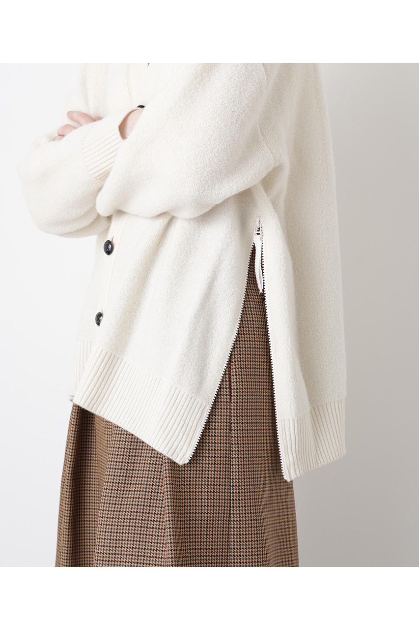 【ヒューエルミュージアム/hueLe Museum】の【STUMBLY】Pile Knit Cardigan 人気、トレンドファッション・服の通販 founy(ファニー) 　ファッション　Fashion　レディースファッション　Fashion for Women　トップス・カットソー　Cut & Sew Tops　ニット　Knit Tops & Sweaters　カーディガン・羽織り　Layered Style Cardigans　カジュアルプルオーバー・ニットトップス　Pullovers & Knit Tops / Casual Pullovers　フロント　Front, Front Design　メタル　Metal, Metal Parts　リラックス　Relax, Relaxed Fit　冬　Winter / This Winter　other-7|ID: prp329100004705617 ipo3291000000033983924