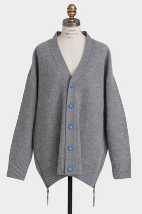 【ヒューエルミュージアム/hueLe Museum】の【STUMBLY】Pile Knit Cardigan 人気、トレンドファッション・服の通販 founy(ファニー) ファッション Fashion レディースファッション Fashion for Women トップス・カットソー Cut & Sew Tops ニット Knit Tops & Sweaters カーディガン・羽織り Layered Style Cardigans カジュアルプルオーバー・ニットトップス Pullovers & Knit Tops / Casual Pullovers フロント Front, Front Design メタル Metal, Metal Parts リラックス Relax, Relaxed Fit 冬 Winter / This Winter |ID:prp329100004705617