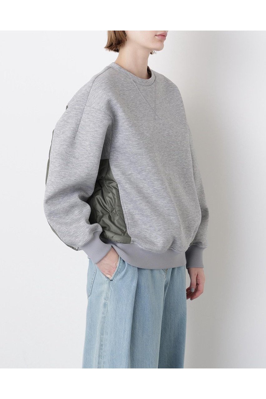 【ヒューエルミュージアム/hueLe Museum】の【STUMBLY】Quilted Combination PO 人気、トレンドファッション・服の通販 founy(ファニー) 　ファッション　Fashion　レディースファッション　Fashion for Women　トップス・カットソー　Cut & Sew Tops　シャツ・ブラウス・オフィスカジュアル　Elegant Blouses & Button-Ups　ロングTシャツ・Tシャツ　Longline T-Shirts & Tees　カットソー・ベーシックTシャツ　Cut-and-Sewn Tops / Stretch Tees & Basics　キルティング　Quilted, Quilting　スリーブ　Sleeve, Long Sleeve / Short Sleeve　タフタ　Taffeta, Structured Fabric　ベーシック　Basic, Essential　モダン　Modern, Contemporary　ロング　Long, Long-Length　other-5|ID: prp329100004705619 ipo3291000000033983940