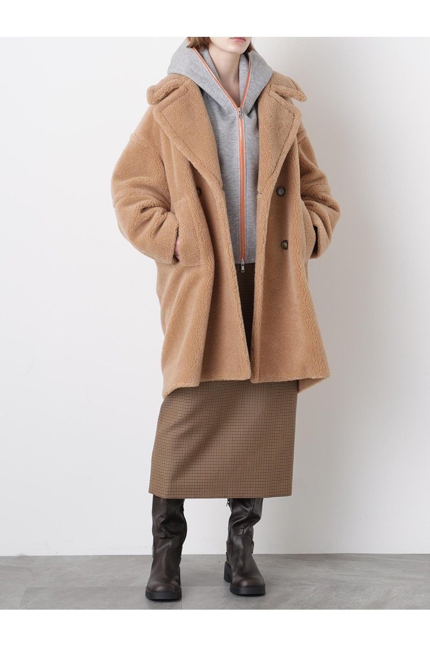 【ヒューエルミュージアム/hueLe Museum】の【STUMBLY】New Silhouette Pea Coat 人気、トレンドファッション・服の通販 founy(ファニー) 　ファッション　Fashion　レディースファッション　Fashion for Women　アウター　Coat / Outerwear Collection　コート・ロングコート・ピーコート　Long Coats, Peacoats & More　Pコート　Pea Coats　クラシック　Classic, Timeless Style　フォルム　Silhouette, Form　ミドル　Middle Length, Mid Height　ロング　Long, Long-Length　other-2|ID: prp329100004705621 ipo3291000000033983960
