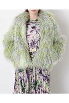 【ヒューエルミュージアム/hueLe Museum】の【STUMBLY】Gradation Dyed Fur Touch Jacket ライトグリーン|ID:prp329100004705623