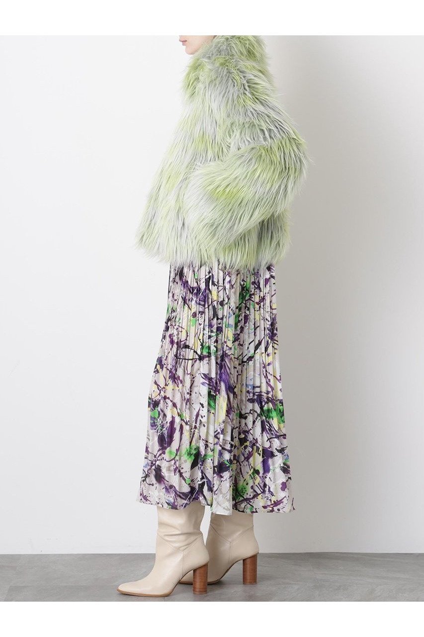【ヒューエルミュージアム/hueLe Museum】の【STUMBLY】Gradation Dyed Fur Touch Jacket 人気、トレンドファッション・服の通販 founy(ファニー) 　ファッション　Fashion　レディースファッション　Fashion for Women　アウター　Coat / Outerwear Collection　レディースジャケット・軽アウター　Jackets　ジャカード／ジャガード　Jacquard, Woven Pattern　ジャケット　Jacket, Outerwear　フロント　Front, Front Design　ミックス　Mix, Mixed Style　エレガント 上品　Elegant　新作・新入荷　New Arrivals / New In　other-3|ID: prp329100004705623 ipo3291000000033983978