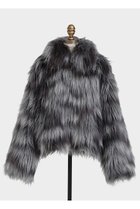【ヒューエルミュージアム/hueLe Museum】の【STUMBLY】Gradation Dyed Fur Touch Jacket グレー|ID: prp329100004705623 ipo3291000000036182869
