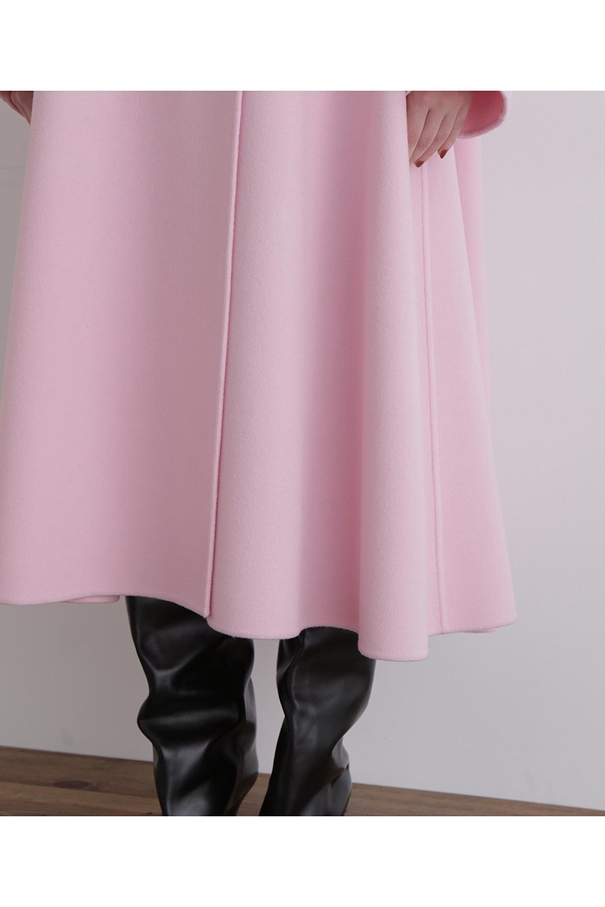 【ル フィル/LE PHIL】のソフトウールリバースタンドカラーコート 人気、トレンドファッション・服の通販 founy(ファニー) 　ファッション　Fashion　レディースファッション　Fashion for Women　アウター　Coat / Outerwear Collection　コート・ロングコート・ピーコート　Long Coats, Peacoats & More　スタンド　Stand Collar, Upright Stand　ドレス　Dress, One-Piece　ビッグ　Big, Oversized　フォルム　Silhouette, Form　フレア　Flare, Flared　ロング　Long, Long-Length　other-8|ID: prp329100004705627 ipo3291000000035665452