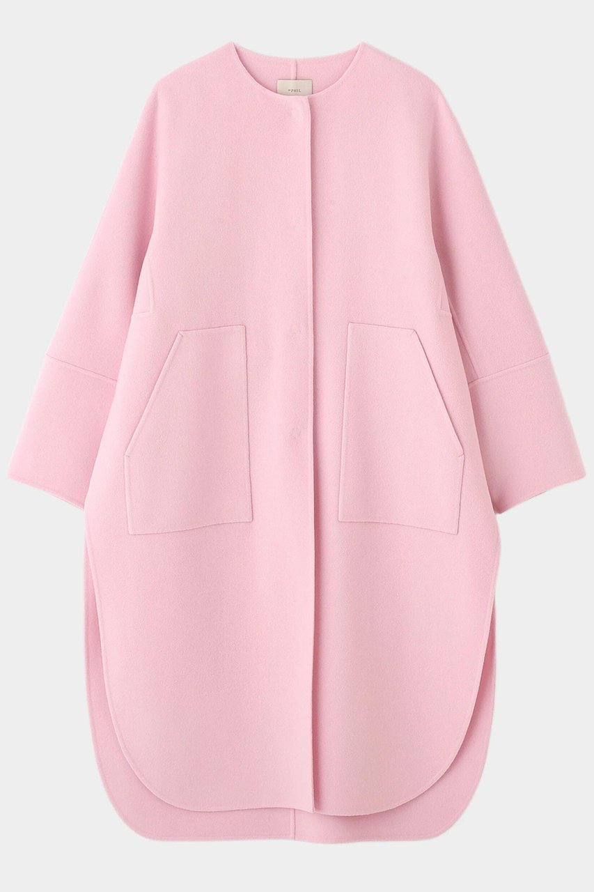 【ル フィル/LE PHIL】のソフトウールリバーコート 人気、トレンドファッション・服の通販 founy(ファニー) 　ファッション　Fashion　レディースファッション　Fashion for Women　アウター　Coat / Outerwear Collection　コート・ロングコート・ピーコート　Long Coats, Peacoats & More　インナー　Innerwear　ショルダー　Shoulder, Shoulder Strap　ドロップ　Drop Shoulder, Dropped Style　ビッグ　Big, Oversized　フロント　Front, Front Design　ロング　Long, Long-Length　エレガント 上品　Elegant　新作・新入荷　New Arrivals / New In　 other-1|ID: prp329100004705628 ipo3291000000033984016
