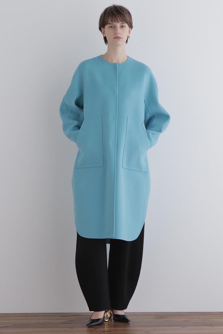 【ル フィル/LE PHIL】のソフトウールリバーコート 人気、トレンドファッション・服の通販 founy(ファニー) 　ファッション　Fashion　レディースファッション　Fashion for Women　アウター　Coat / Outerwear Collection　コート・ロングコート・ピーコート　Long Coats, Peacoats & More　インナー　Innerwear　ショルダー　Shoulder, Shoulder Strap　ドロップ　Drop Shoulder, Dropped Style　ビッグ　Big, Oversized　フロント　Front, Front Design　ロング　Long, Long-Length　エレガント 上品　Elegant　other-3|ID: prp329100004705628 ipo3291000000035393435