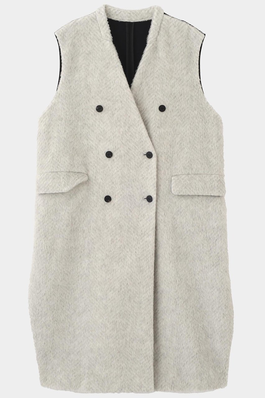【ル フィル/LE PHIL】のヘリンボンシャギージレ 人気、トレンドファッション・服の通販 founy(ファニー) 　ファッション　Fashion　レディースファッション　Fashion for Women　アウター　Coat / Outerwear Collection　レディースジャケット・軽アウター　Jackets　インナー　Innerwear　カットソー　Cut and Sewn Top　軽量　Lightweight, Ultra Light　ジャケット　Jacket, Outerwear　スタンダード　Standard, Basic　タートルネック　Turtleneck, High Neck　ロング　Long, Long-Length　ワイド　Wide, Wide Fit　新作・新入荷　New Arrivals / New In　 other-1|ID: prp329100004705629 ipo3291000000033984025