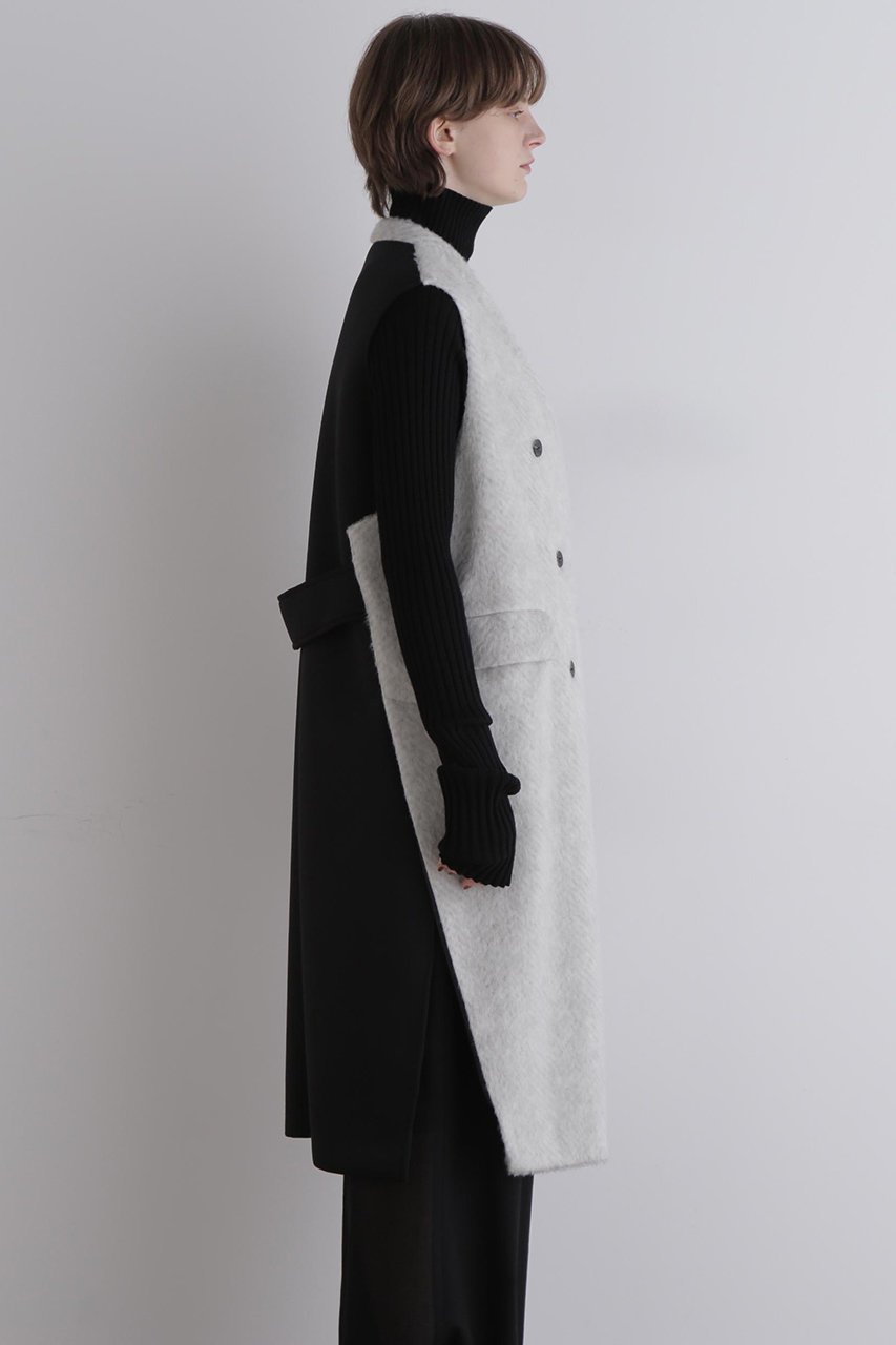 【ル フィル/LE PHIL】のヘリンボンシャギージレ 人気、トレンドファッション・服の通販 founy(ファニー) 　ファッション　Fashion　レディースファッション　Fashion for Women　アウター　Coat / Outerwear Collection　レディースジャケット・軽アウター　Jackets　インナー　Innerwear　カットソー　Cut and Sewn Top　軽量　Lightweight, Ultra Light　ジャケット　Jacket, Outerwear　スタンダード　Standard, Basic　タートルネック　Turtleneck, High Neck　ロング　Long, Long-Length　ワイド　Wide, Wide Fit　新作・新入荷　New Arrivals / New In　other-6|ID: prp329100004705629 ipo3291000000033984031