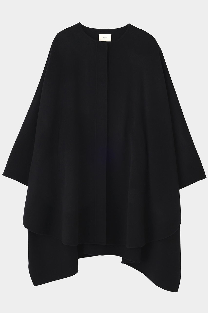 【ル フィル/LE PHIL】のピュアカシミアケープ インテリア・キッズ・メンズ・レディースファッション・服の通販 founy(ファニー) 　ファッション　Fashion　レディースファッション　Fashion for Women　アウター　Coat / Outerwear Collection　レディースジャケット・軽アウター　Jackets　おすすめ　Recommended / Our Picks　インナー　Innerwear　ジャケット　Jacket, Outerwear　スタンダード　Standard, Basic　ポンチョ　Poncho, Cape Style　リバーシブル　Reversible, Two-Sided　リラックス　Relax, Relaxed Fit　新作・新入荷　New Arrivals / New In　ブラック|ID: prp329100004705632 ipo3291000000033984056