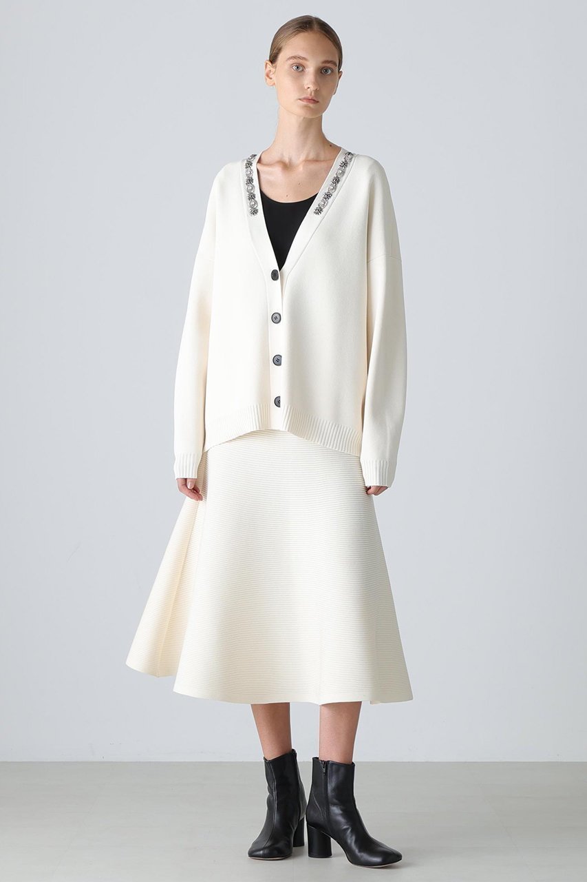 【アドーア/ADORE】のビジューカーディガン 人気、トレンドファッション・服の通販 founy(ファニー) 　ファッション　Fashion　レディースファッション　Fashion for Women　トップス・カットソー　Cut & Sew Tops　ニット　Knit Tops & Sweaters　カーディガン・羽織り　Layered Style Cardigans　カジュアルプルオーバー・ニットトップス　Pullovers & Knit Tops / Casual Pullovers　カーディガン　Cardigan, Knitwear　ストレッチ　Stretch, Stretchy Fabric　ビジュー　Bijou, Jewel-like Accent　ラグジュアリー　Luxury, Elegant　リボン　Ribbon, Bow　other-3|ID: prp329100004705636 ipo3291000000034377069