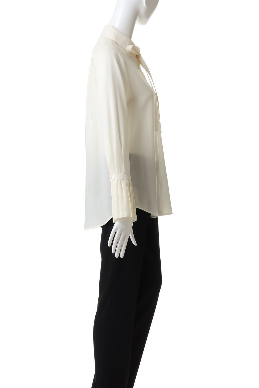 【エムフィル/M Fil】のウールビエラ プリーツスリーブブラウス 人気、トレンドファッション・服の通販 founy(ファニー) 　ファッション　Fashion　レディースファッション　Fashion for Women　トップス・カットソー　Cut & Sew Tops　シャツ・ブラウス・オフィスカジュアル　Elegant Blouses & Button-Ups　インナー　Innerwear　カーディガン　Cardigan, Knitwear　シンプル　Simple, Minimal　ジャケット　Jacket, Outerwear　スリーブ　Sleeve, Long Sleeve / Short Sleeve　プリーツ　Pleats, Pleated　リボン　Ribbon, Bow　ロング　Long, Long-Length　エレガント 上品　Elegant　冬　Winter / This Winter　新作・新入荷　New Arrivals / New In　other-3|ID: prp329100004705639 ipo3291000000033984120
