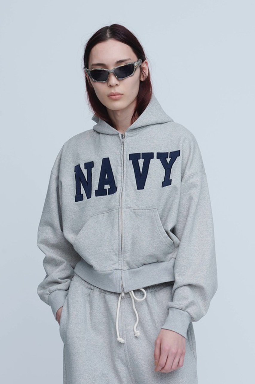 【アンスクリア/INSCRIRE】のNAVY ジップ フーディー 人気、トレンドファッション・服の通販 founy(ファニー) 　ファッション　Fashion　レディースファッション　Fashion for Women　トップス・カットソー　Cut & Sew Tops　シャツ・ブラウス・オフィスカジュアル　Elegant Blouses & Button-Ups　レディースパーカー・カジュアルフーディー　Casual Hoodies & Sweatshirts　ロングTシャツ・Tシャツ　Longline T-Shirts & Tees　スウェット・クルーネックトップス　Sweatshirts & Crewnecks / Relaxed Fit Sweat Tops　カットソー・ベーシックTシャツ　Cut-and-Sewn Tops / Stretch Tees & Basics　コンビ　Combo, Combination Style　ショート　Short, Short Length　ジップ　Zip, Zipper　トレンド　Trend, Trending Now　フロント　Front, Front Design　定番　Standard, Basic Item　other-8|ID: prp329100004705643 ipo3291000000035452713