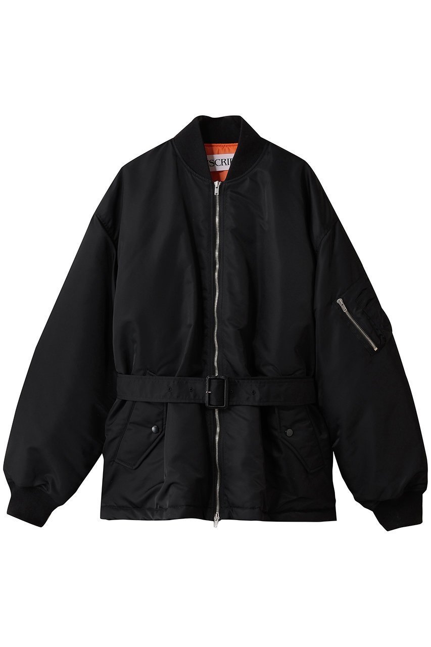 【アンスクリア/INSCRIRE】のMA-1 ハーフジャケット インテリア・キッズ・メンズ・レディースファッション・服の通販 founy(ファニー) 　ファッション　Fashion　レディースファッション　Fashion for Women　アウター　Coat / Outerwear Collection　レディースジャケット・軽アウター　Jackets　ブルゾンジャケット・スポーティアウター　Blouson Jackets　MA-1ジャケット　MA-1 Bomber Jackets / Flight Jackets　ジャケット　Jacket, Outerwear　ハーフ　Half, Half-Length　バランス　Balance, Style Balance　ブルゾン　Blouson, Bomber Jacket　ミックス　Mix, Mixed Style　ミリタリー　Military, Army Style　定番　Standard, Basic Item　新作・新入荷　New Arrivals / New In　ブラック|ID: prp329100004705644 ipo3291000000033984158