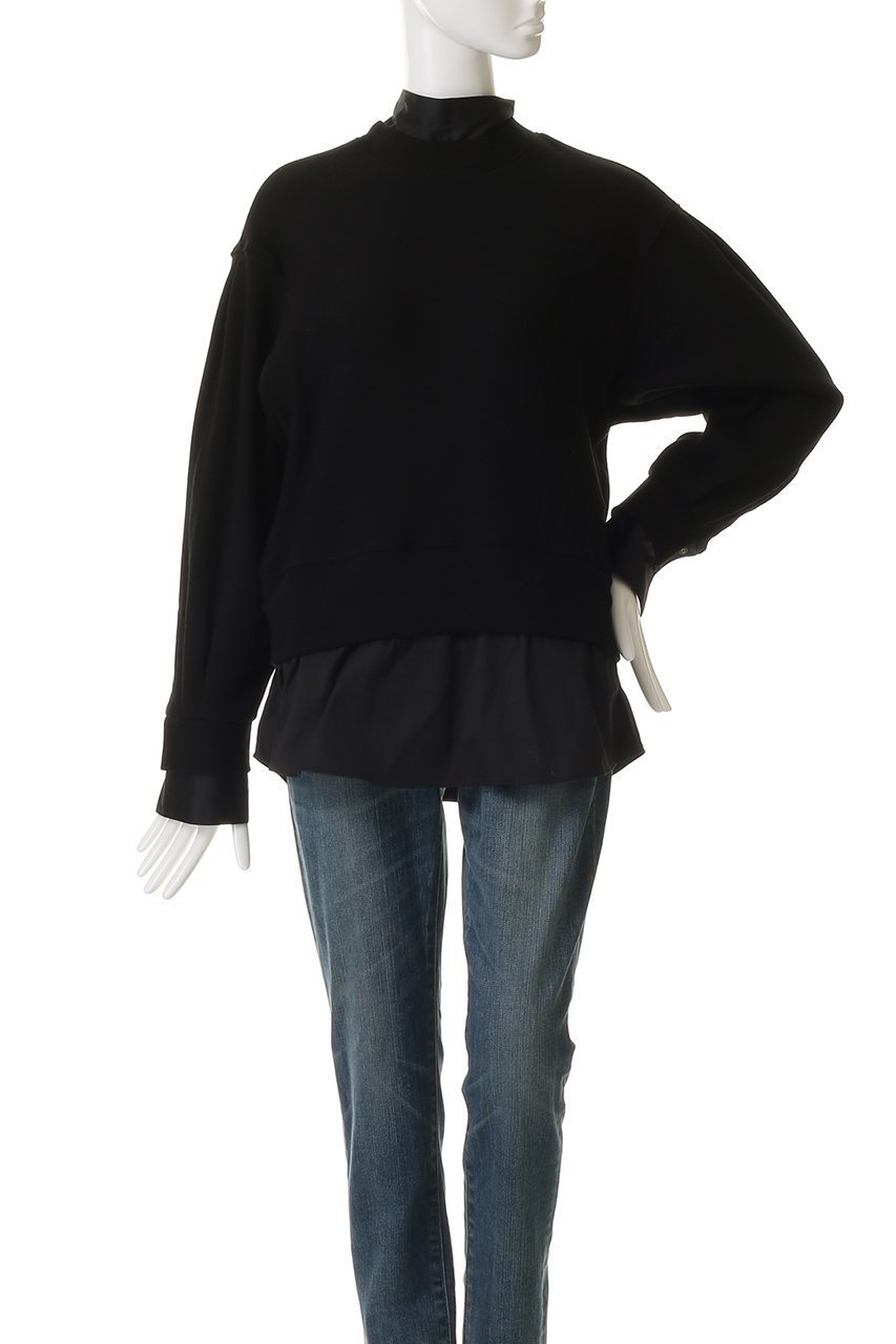 【ミュベール/MUVEIL】のボータイ裏毛プルオーバー 人気、トレンドファッション・服の通販 founy(ファニー) 　ファッション　Fashion　レディースファッション　Fashion for Women　トップス・カットソー　Cut & Sew Tops　シャツ・ブラウス・オフィスカジュアル　Elegant Blouses & Button-Ups　レディースパーカー・カジュアルフーディー　Casual Hoodies & Sweatshirts　ロングTシャツ・Tシャツ　Longline T-Shirts & Tees　カジュアルプルオーバー・ニットトップス　Pullovers & Knit Tops / Casual Pullovers　スウェット・クルーネックトップス　Sweatshirts & Crewnecks / Relaxed Fit Sweat Tops　カットソー・ベーシックTシャツ　Cut-and-Sewn Tops / Stretch Tees & Basics　サテン　Satin, Glossy Fabric　ドッキング　Docking, Mixed Material　フェミニン　Feminine, Girly　新作・新入荷　New Arrivals / New In　other-2|ID: prp329100004705655 ipo3291000000033984239