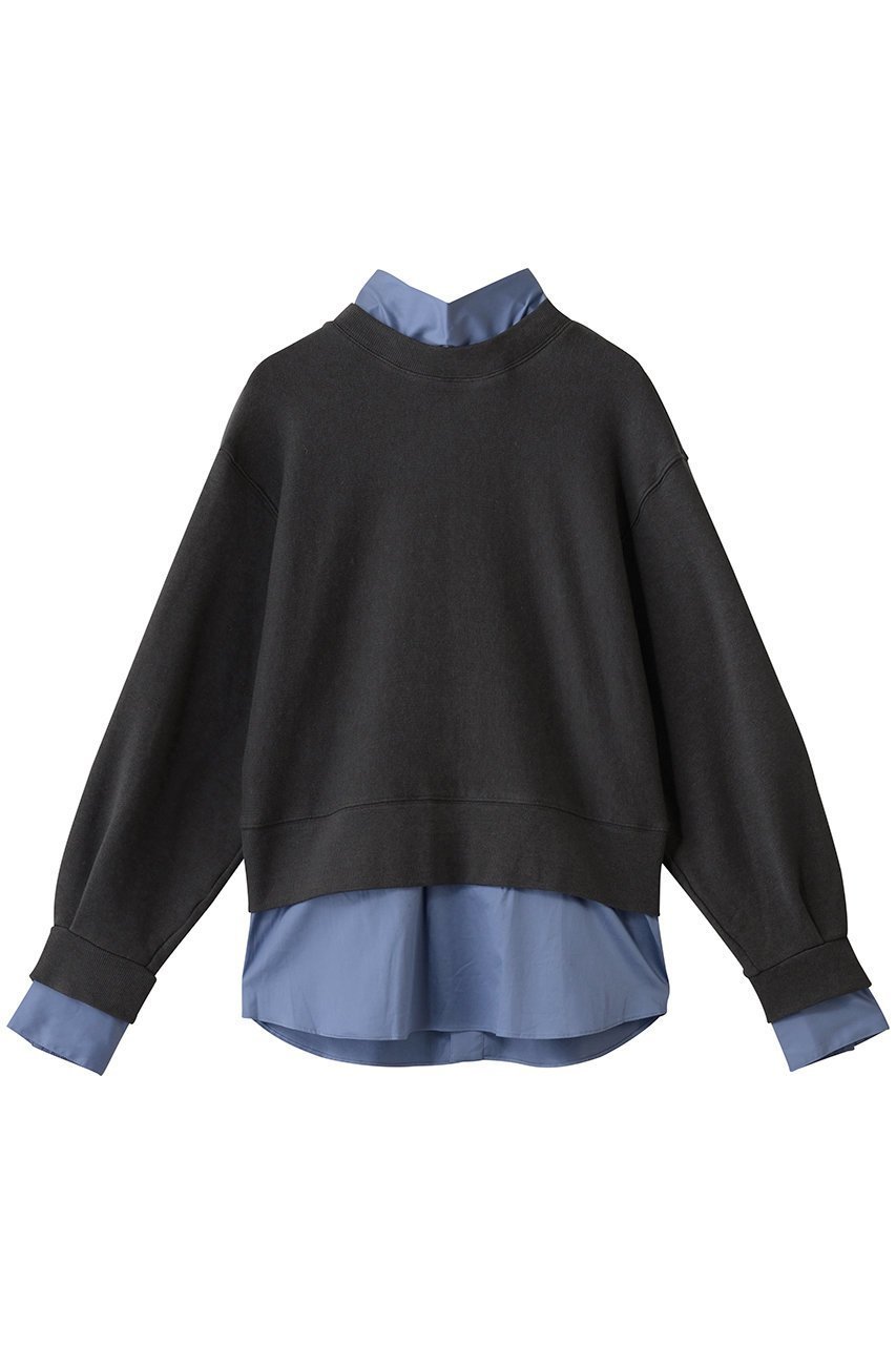 【ミュベール/MUVEIL】のボータイ裏毛プルオーバー 人気、トレンドファッション・服の通販 founy(ファニー) 　ファッション　Fashion　レディースファッション　Fashion for Women　トップス・カットソー　Cut & Sew Tops　シャツ・ブラウス・オフィスカジュアル　Elegant Blouses & Button-Ups　レディースパーカー・カジュアルフーディー　Casual Hoodies & Sweatshirts　ロングTシャツ・Tシャツ　Longline T-Shirts & Tees　カジュアルプルオーバー・ニットトップス　Pullovers & Knit Tops / Casual Pullovers　スウェット・クルーネックトップス　Sweatshirts & Crewnecks / Relaxed Fit Sweat Tops　カットソー・ベーシックTシャツ　Cut-and-Sewn Tops / Stretch Tees & Basics　サテン　Satin, Glossy Fabric　ドッキング　Docking, Mixed Material　フェミニン　Feminine, Girly　 other-1|ID: prp329100004705655 ipo3291000000034079180