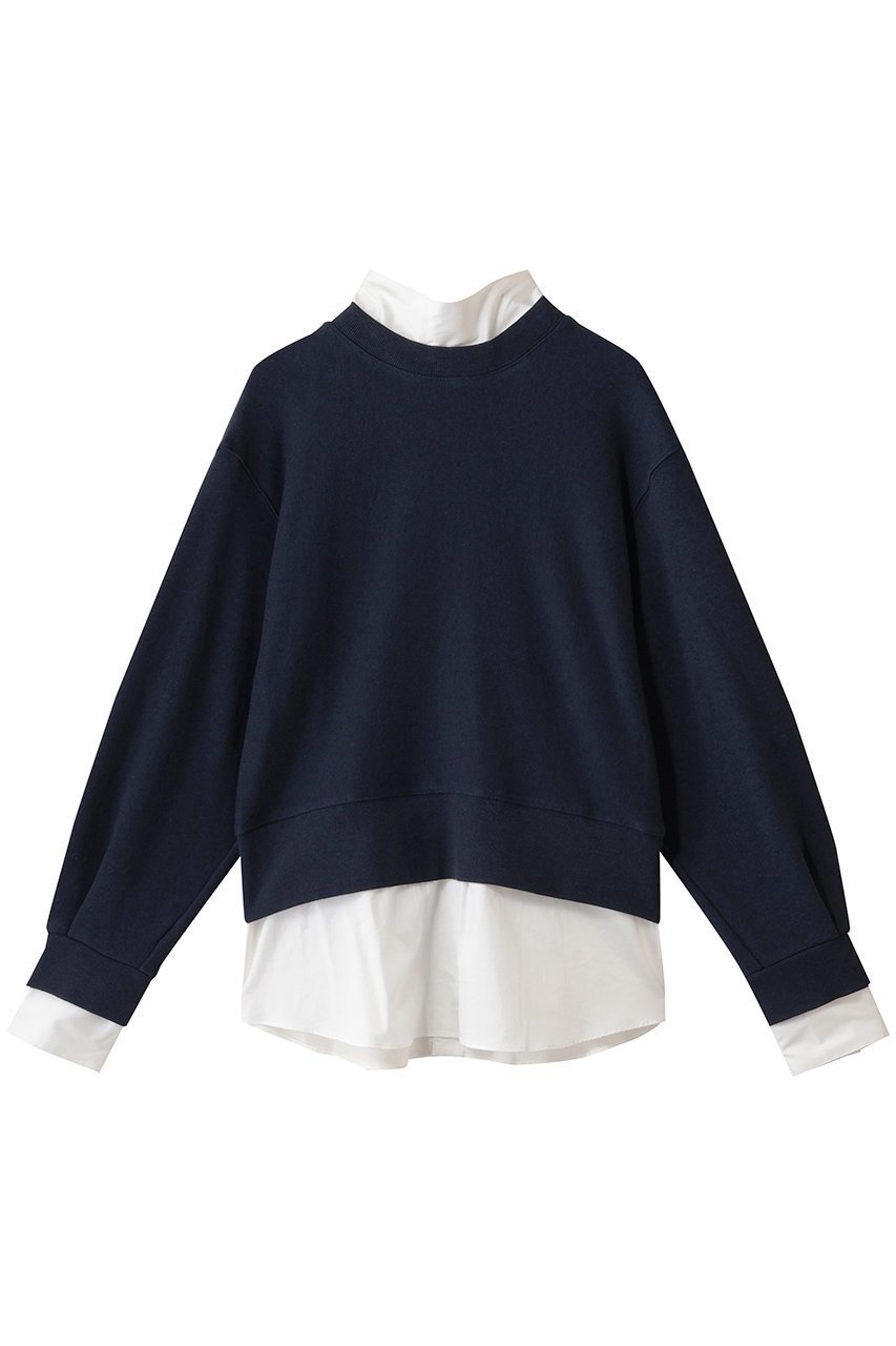 【ミュベール/MUVEIL】のボータイ裏毛プルオーバー 人気、トレンドファッション・服の通販 founy(ファニー) 　ファッション　Fashion　レディースファッション　Fashion for Women　トップス・カットソー　Cut & Sew Tops　シャツ・ブラウス・オフィスカジュアル　Elegant Blouses & Button-Ups　レディースパーカー・カジュアルフーディー　Casual Hoodies & Sweatshirts　ロングTシャツ・Tシャツ　Longline T-Shirts & Tees　カジュアルプルオーバー・ニットトップス　Pullovers & Knit Tops / Casual Pullovers　スウェット・クルーネックトップス　Sweatshirts & Crewnecks / Relaxed Fit Sweat Tops　カットソー・ベーシックTシャツ　Cut-and-Sewn Tops / Stretch Tees & Basics　サテン　Satin, Glossy Fabric　ドッキング　Docking, Mixed Material　フェミニン　Feminine, Girly　 other-1|ID: prp329100004705655 ipo3291000000035665569