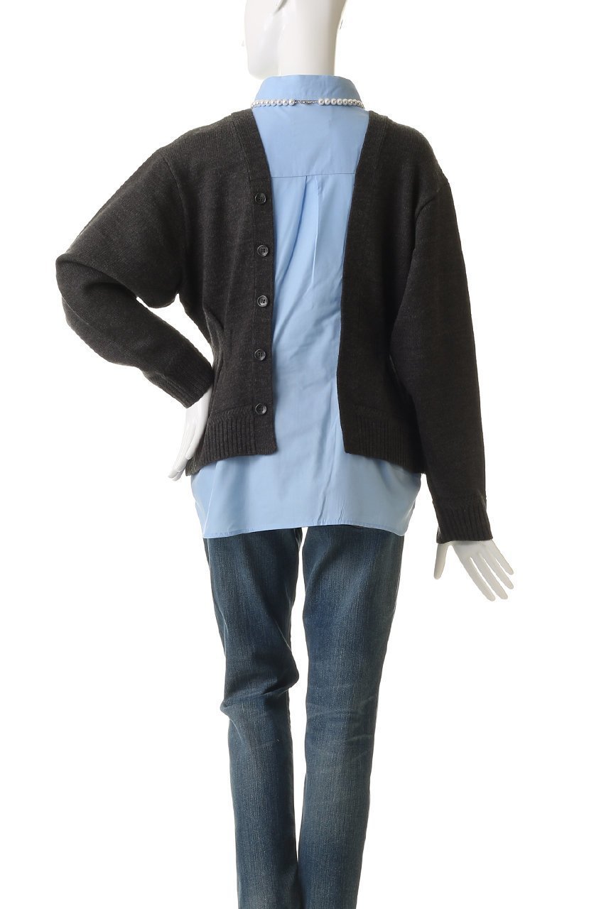 【ミュベール/MUVEIL】のパールネックレス付きシャツニットプルオーバー 人気、トレンドファッション・服の通販 founy(ファニー) 　ファッション　Fashion　レディースファッション　Fashion for Women　トップス・カットソー　Cut & Sew Tops　ニット　Knit Tops & Sweaters　シャツ・ブラウス・オフィスカジュアル　Elegant Blouses & Button-Ups　カジュアルプルオーバー・ニットトップス　Pullovers & Knit Tops / Casual Pullovers　ジュエリー　Jewelry　ネックレス　Necklaces & Pendants　カーディガン　Cardigan, Knitwear　ネックレス　Necklace, Pendant Necklace　パール　Pearl, Pearl Accent　フェミニン　Feminine, Girly　プレート　Plate, Dish　新作・新入荷　New Arrivals / New In　other-4|ID: prp329100004705656 ipo3291000000033984251
