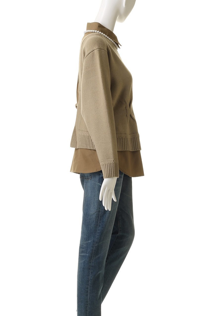 【ミュベール/MUVEIL】のパールネックレス付きシャツニットプルオーバー 人気、トレンドファッション・服の通販 founy(ファニー) 　ファッション　Fashion　レディースファッション　Fashion for Women　トップス・カットソー　Cut & Sew Tops　ニット　Knit Tops & Sweaters　シャツ・ブラウス・オフィスカジュアル　Elegant Blouses & Button-Ups　カジュアルプルオーバー・ニットトップス　Pullovers & Knit Tops / Casual Pullovers　ジュエリー　Jewelry　ネックレス　Necklaces & Pendants　カーディガン　Cardigan, Knitwear　ネックレス　Necklace, Pendant Necklace　パール　Pearl, Pearl Accent　フェミニン　Feminine, Girly　プレート　Plate, Dish　other-3|ID: prp329100004705656 ipo3291000000035502965