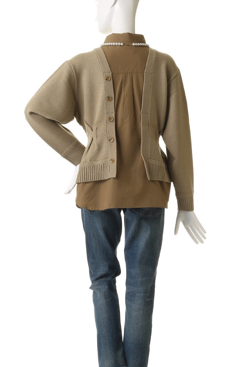 【ミュベール/MUVEIL】のパールネックレス付きシャツニットプルオーバー 人気、トレンドファッション・服の通販 founy(ファニー) 　ファッション　Fashion　レディースファッション　Fashion for Women　トップス・カットソー　Cut & Sew Tops　ニット　Knit Tops & Sweaters　シャツ・ブラウス・オフィスカジュアル　Elegant Blouses & Button-Ups　カジュアルプルオーバー・ニットトップス　Pullovers & Knit Tops / Casual Pullovers　ジュエリー　Jewelry　ネックレス　Necklaces & Pendants　カーディガン　Cardigan, Knitwear　ネックレス　Necklace, Pendant Necklace　パール　Pearl, Pearl Accent　フェミニン　Feminine, Girly　プレート　Plate, Dish　other-4|ID: prp329100004705656 ipo3291000000035502966