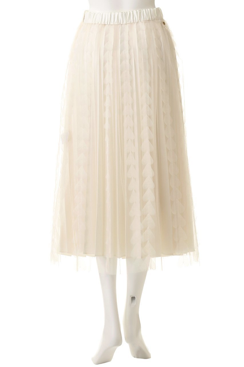 【ミュベール/MUVEIL】のハートフリンジスカート 人気、トレンドファッション・服の通販 founy(ファニー) ファッション Fashion レディースファッション Fashion for Women スカート Skirts ロングスカート Long Skirts / Maxi & Midi Skirts オーガンジー Organza Fabric チュール Tulip, Tulip Motif フラット Flat, Flat Shoes プリーツ Pleats, Pleated モチーフ Motif, Design Theme ロング Long, Long-Length エレガント 上品 Elegant other-4|ID: prp329100004705657 ipo3291000000034853822