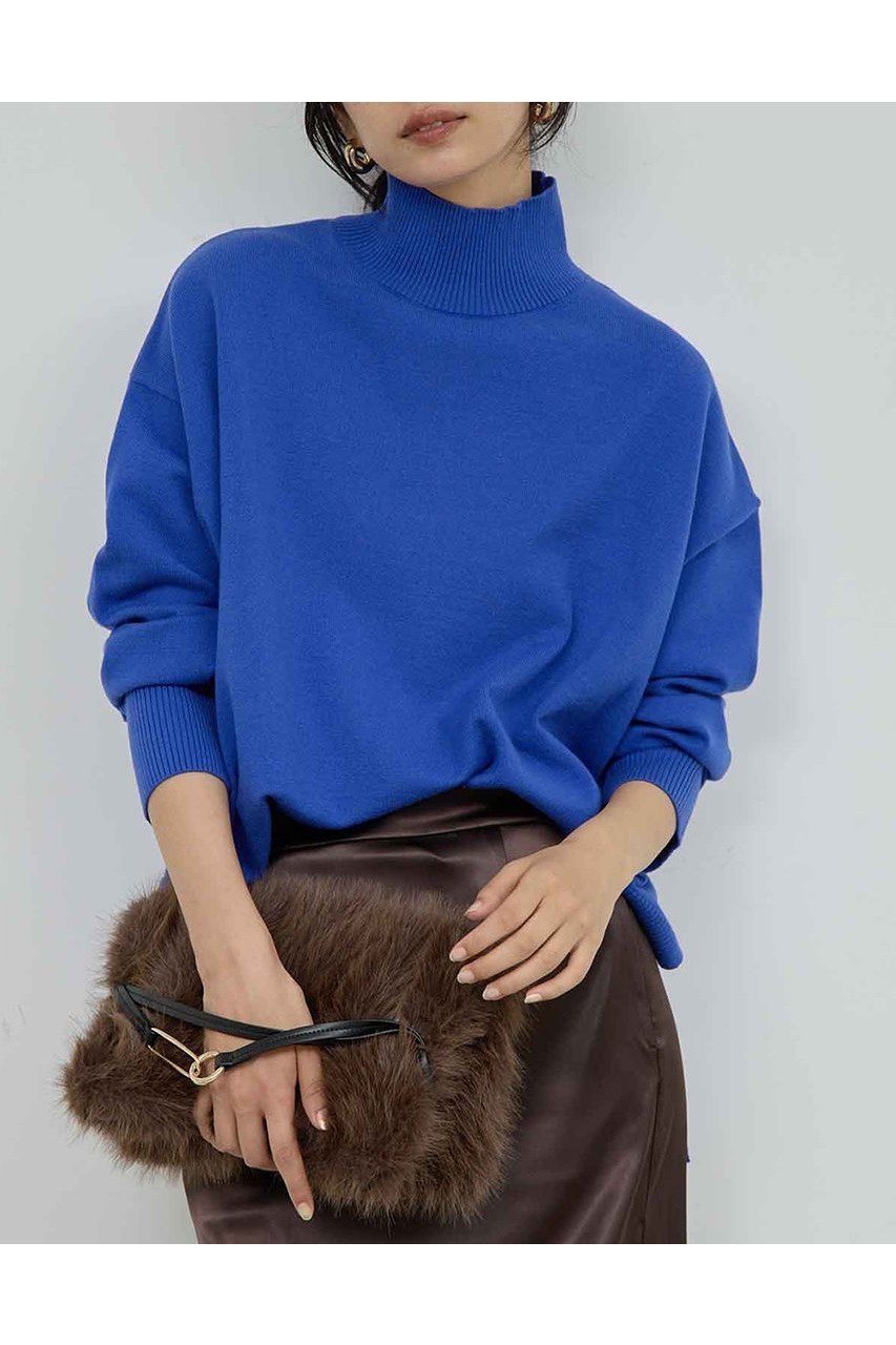 【ガリャルダガランテ/GALLARDAGALANTE】のオーバータートル インテリア・キッズ・メンズ・レディースファッション・服の通販 founy(ファニー) 　ファッション　Fashion　レディースファッション　Fashion for Women　トップス・カットソー　Cut & Sew Tops　ニット　Knit Tops & Sweaters　カジュアルプルオーバー・ニットトップス　Pullovers & Knit Tops / Casual Pullovers　おすすめ　Recommended / Our Picks　なめらか　Smooth, Silky Texture　タートル　Turtleneck, Turtle Collar　新作・新入荷　New Arrivals / New In　ブルー|ID: prp329100004705662 ipo3291000000033984309