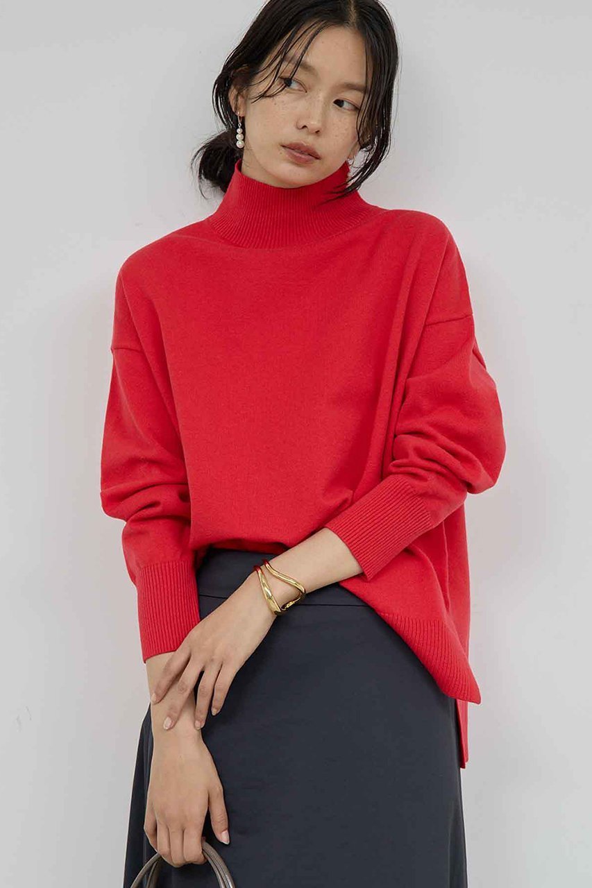 【ガリャルダガランテ/GALLARDAGALANTE】のオーバータートル 人気、トレンドファッション・服の通販 founy(ファニー) 　ファッション　Fashion　レディースファッション　Fashion for Women　トップス・カットソー　Cut & Sew Tops　ニット　Knit Tops & Sweaters　カジュアルプルオーバー・ニットトップス　Pullovers & Knit Tops / Casual Pullovers　おすすめ　Recommended / Our Picks　なめらか　Smooth, Silky Texture　タートル　Turtleneck, Turtle Collar　新作・新入荷　New Arrivals / New In　other-6|ID: prp329100004705662 ipo3291000000033984315