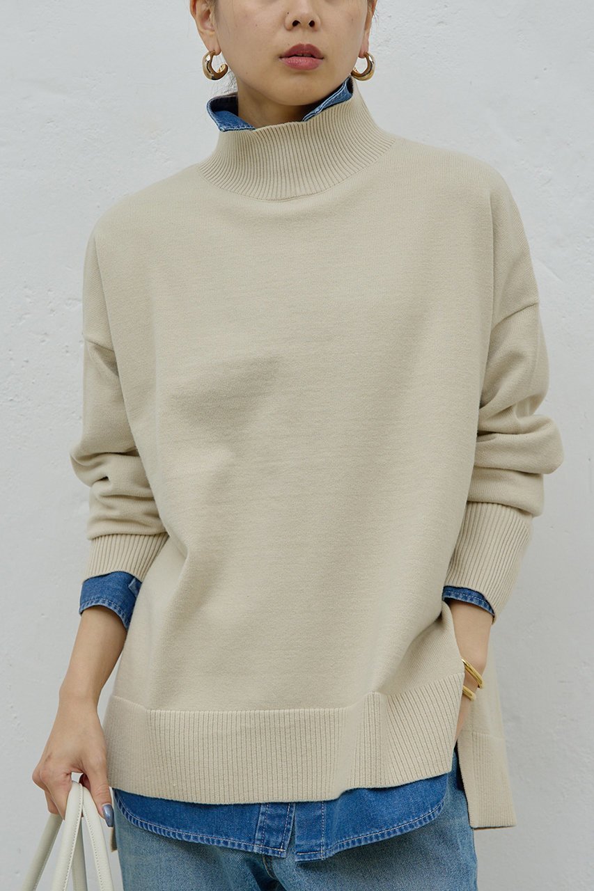 【ガリャルダガランテ/GALLARDAGALANTE】のオーバータートル インテリア・キッズ・メンズ・レディースファッション・服の通販 founy(ファニー) ファッション Fashion レディースファッション Fashion for Women トップス・カットソー Cut & Sew Tops ニット Knit Tops & Sweaters カジュアルプルオーバー・ニットトップス Pullovers & Knit Tops / Casual Pullovers おすすめ Recommended / Our Picks なめらか Smooth, Silky Texture タートル Turtleneck, Turtle Collar ベージュ|ID: prp329100004705662 ipo3291000000034397895