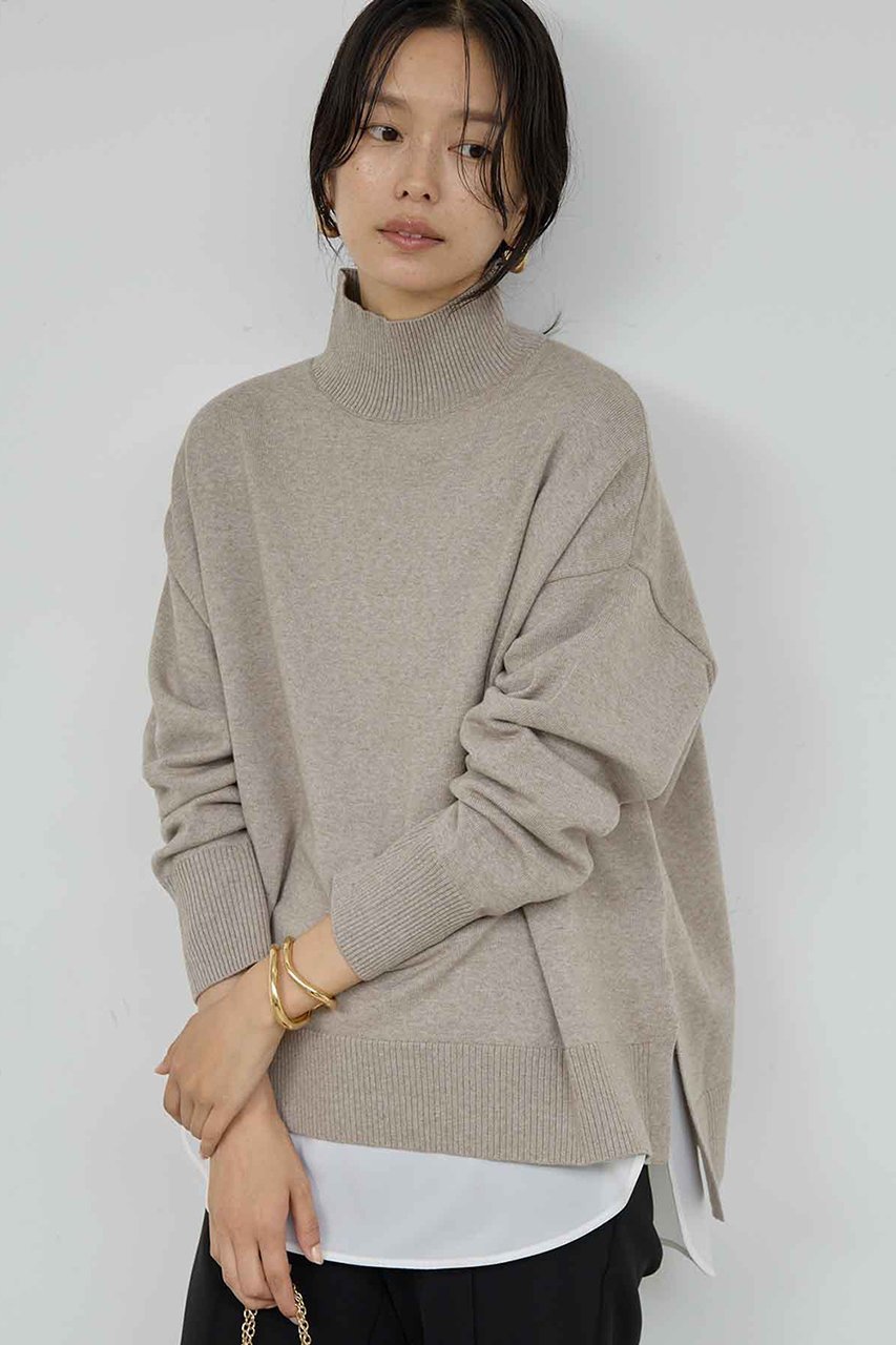 【ガリャルダガランテ/GALLARDAGALANTE】のオーバータートル 人気、トレンドファッション・服の通販 founy(ファニー) 　ファッション　Fashion　レディースファッション　Fashion for Women　トップス・カットソー　Cut & Sew Tops　ニット　Knit Tops & Sweaters　カジュアルプルオーバー・ニットトップス　Pullovers & Knit Tops / Casual Pullovers　おすすめ　Recommended / Our Picks　なめらか　Smooth, Silky Texture　タートル　Turtleneck, Turtle Collar　 other-1|ID: prp329100004705662 ipo3291000000036371281