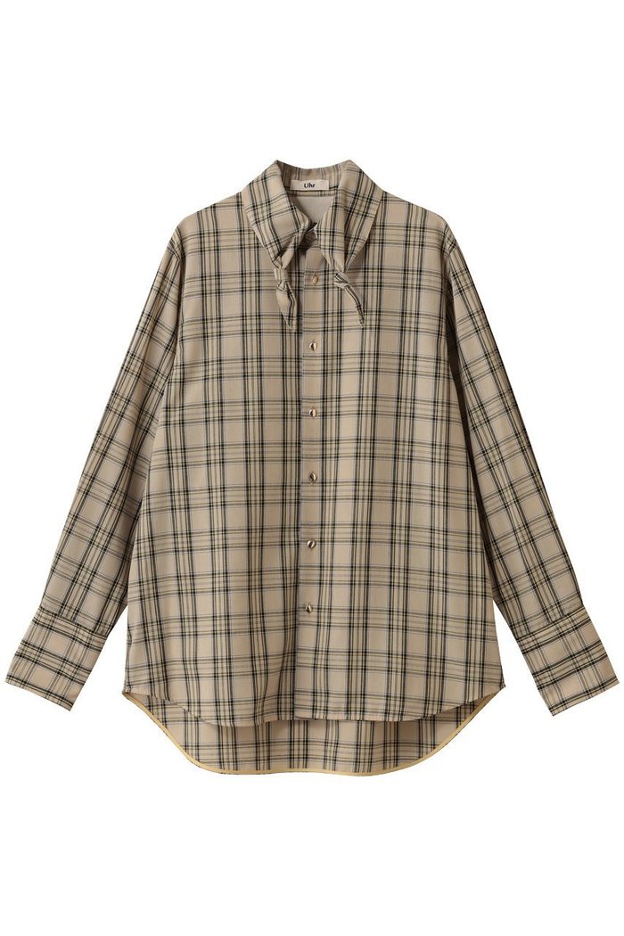 【ウーア/Uhr】のタイドカラーシャツ インテリア・キッズ・メンズ・レディースファッション・服の通販 founy(ファニー) https://founy.com/ ファッション Fashion レディースファッション Fashion for Women トップス・カットソー Cut & Sew Tops シャツ・ブラウス・オフィスカジュアル Elegant Blouses & Button-Ups クラシカル Classical, Vintage-Inspired スリーブ Sleeve, Long Sleeve / Short Sleeve フォルム Silhouette, Form ロング Long, Long-Length エレガント 上品 Elegant 羽織 Haori, Light Jacket |ID: prp329100004705671 ipo3291000000033984372