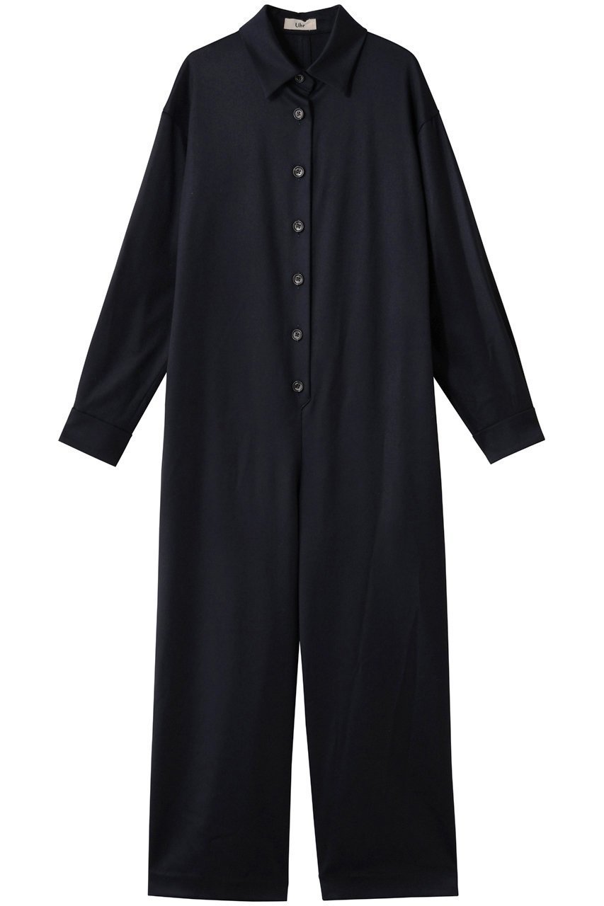 【ウーア/Uhr】のウールサテンオールインワン 人気、トレンドファッション・服の通販 founy(ファニー) 　ファッション　Fashion　レディースファッション　Fashion for Women　パンツ　Pants & Trousers　とろみ　Fluid, Flowy Fabric　サテン　Satin, Glossy Fabric　ドレープ　Drape, Draping Fabric　リラックス　Relax, Relaxed Fit　新作・新入荷　New Arrivals / New In　 other-1|ID: prp329100004705673 ipo3291000000033984388