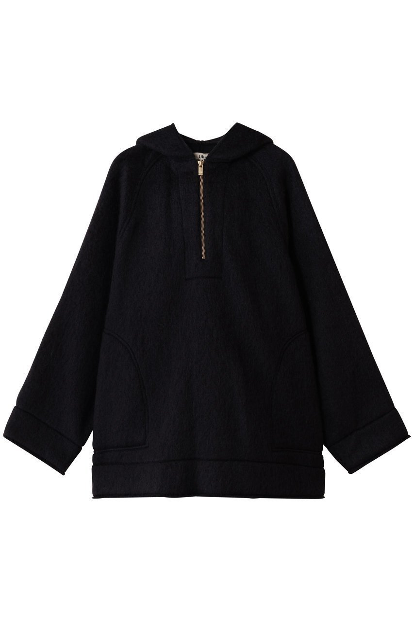【ウーア/Uhr】のフーディープルオーバー インテリア・キッズ・メンズ・レディースファッション・服の通販 founy(ファニー) 　ファッション　Fashion　レディースファッション　Fashion for Women　トップス・カットソー　Cut & Sew Tops　ニット　Knit Tops & Sweaters　カジュアルプルオーバー・ニットトップス　Pullovers & Knit Tops / Casual Pullovers　シンプル　Simple, Minimal　スラックス　Slacks, Dress Pants　ワイド　Wide, Wide Fit　エレガント 上品　Elegant　新作・新入荷　New Arrivals / New In　ネイビー|ID: prp329100004705674 ipo3291000000033984398