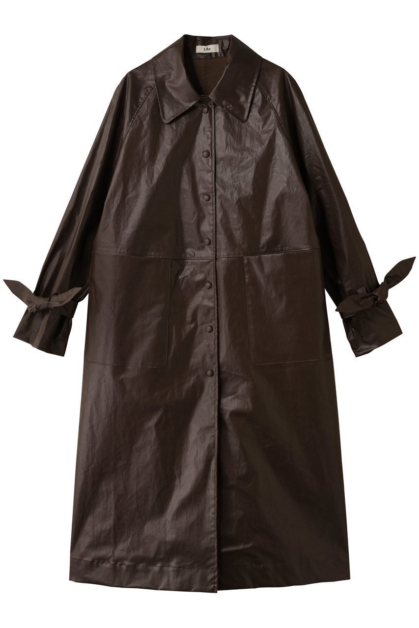 【ウーア/Uhr】のコーティングロングコート 人気、トレンドファッション・服の通販 founy(ファニー) 　ファッション　Fashion　レディースファッション　Fashion for Women　アウター　Coat / Outerwear Collection　コート・ロングコート・ピーコート　Long Coats, Peacoats & More　コーティング　Coating, Coated Finish　シンプル　Simple, Minimal　ロング　Long, Long-Length　 other-1|ID: prp329100004705675 ipo3291000000035564233
