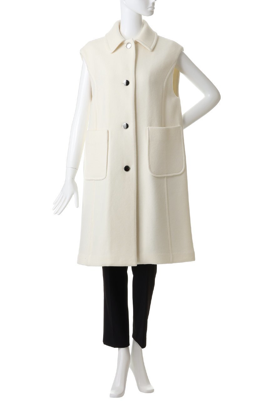【エムフィル/M Fil】のダブルビーバー パネルラインジレ 人気、トレンドファッション・服の通販 founy(ファニー) 　ファッション　Fashion　レディースファッション　Fashion for Women　アウター　Coat / Outerwear Collection　レディースジャケット・軽アウター　Jackets　コンパクト　Compact, Small Size　ジャケット　Jacket, Outerwear　ダブル　Double, Double-Breasted　バランス　Balance, Style Balance　ベスト　Vest, Waistcoat　メタル　Metal, Metal Parts　新作・新入荷　New Arrivals / New In　other-2|ID: prp329100004705676 ipo3291000000033984415