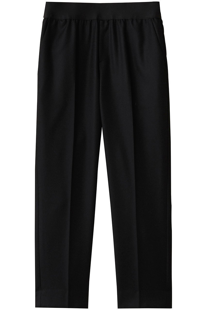 【エムフィル/M Fil】のプレミアム サキソニー テーパードクロップド イージー トラウザーズ インテリア・キッズ・メンズ・レディースファッション・服の通販 founy(ファニー) 　ファッション　Fashion　レディースファッション　Fashion for Women　パンツ　Pants & Trousers　シューズ　Shoes, Footwear　センター　Center, Center Line　ビジネス 仕事 通勤　Business / Work / Commuting　フェルト　Felt, Felt Fabric　プレミアム　Premium, High-End　エレガント 上品　Elegant　定番　Standard, Basic Item　ブラック|ID: prp329100004705680 ipo3291000000035665713