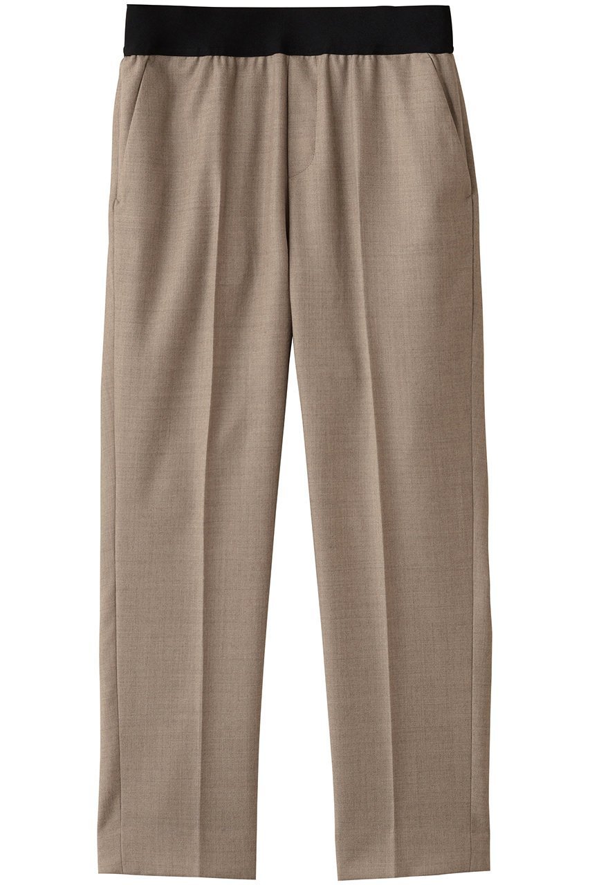 【エムフィル/M Fil】のプレミアム サキソニー テーパードクロップド イージー トラウザーズ インテリア・キッズ・メンズ・レディースファッション・服の通販 founy(ファニー) 　ファッション　Fashion　レディースファッション　Fashion for Women　パンツ　Pants & Trousers　シューズ　Shoes, Footwear　センター　Center, Center Line　ビジネス 仕事 通勤　Business / Work / Commuting　フェルト　Felt, Felt Fabric　プレミアム　Premium, High-End　エレガント 上品　Elegant　定番　Standard, Basic Item　薄ベージュ|ID: prp329100004705680 ipo3291000000035665715