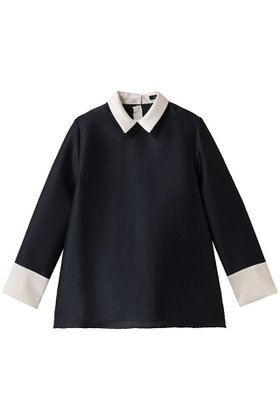【エムフィル/M Fil】 シルキーWクロス バイカラーブラウス人気、トレンドファッション・服の通販 founy(ファニー) ファッション Fashion レディースファッション Fashion for Women トップス・カットソー Cut & Sew Tops シャツ・ブラウス・オフィスカジュアル Elegant Blouses & Button-Ups クラシカル Classical, Vintage-Inspired スリーブ Sleeve, Long Sleeve / Short Sleeve マニッシュ Mannish, Boyish ロング Long, Long-Length 人気 Popular, Best Seller 新作・新入荷 New Arrivals / New In |ID:prp329100004705681