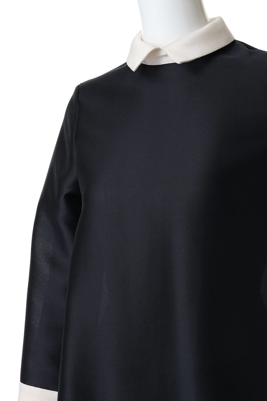 【エムフィル/M Fil】のシルキーWクロス バイカラーブラウス 人気、トレンドファッション・服の通販 founy(ファニー) 　ファッション　Fashion　レディースファッション　Fashion for Women　トップス・カットソー　Cut & Sew Tops　シャツ・ブラウス・オフィスカジュアル　Elegant Blouses & Button-Ups　クラシカル　Classical, Vintage-Inspired　スリーブ　Sleeve, Long Sleeve / Short Sleeve　マニッシュ　Mannish, Boyish　ロング　Long, Long-Length　人気　Popular, Best Seller　other-5|ID: prp329100004705681 ipo3291000000035665729