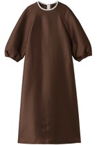 【エムフィル/M Fil】のシルキーWクロス バイカラーロングワンピース ダークブラウン|ID: prp329100004705682 ipo3291000000036085775