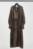 【プルミエ アロンディスモン/1er Arrondissement】のティアード手絞りプリーツワンピース カーキ|ID: prp329100004705686 ipo3291000000036183058