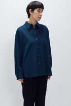 【プルミエ アロンディスモン/1er Arrondissement】のウールサテンシャツ グリーン|ID:prp329100004705687