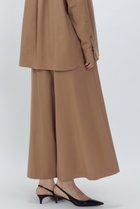 【プルミエ アロンディスモン/1er Arrondissement】のウールサテンキュロットパンツ ベージュ|ID: prp329100004705688 ipo3291000000036183069