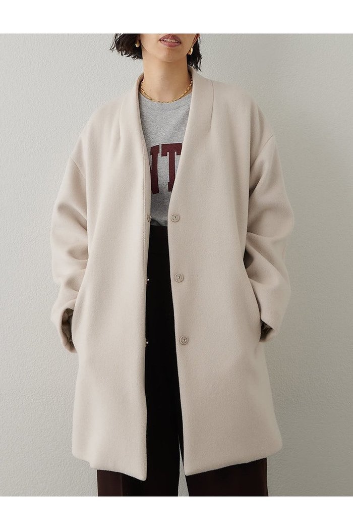 【ウィムガゼット/Whim Gazette】のダブルビーバーミドルコート インテリア・キッズ・メンズ・レディースファッション・服の通販 founy(ファニー) https://founy.com/ ファッション Fashion レディースファッション Fashion for Women アウター Coat / Outerwear Collection コート・ロングコート・ピーコート Long Coats, Peacoats & More カーディガン Cardigan, Knitwear ショルダー Shoulder, Shoulder Strap シンプル Simple, Minimal ジャケット Jacket, Outerwear スタンダード Standard, Basic トレンド Trend, Trending Now ドロップ Drop Shoulder, Dropped Style フロント Front, Front Design ベーシック Basic, Essential ミドル Middle Length, Mid Height リラックス Relax, Relaxed Fit ロング Long, Long-Length エレガント 上品 Elegant 定番 Standard, Basic Item 新作・新入荷 New Arrivals / New In |ID: prp329100004705690 ipo3291000000033984518