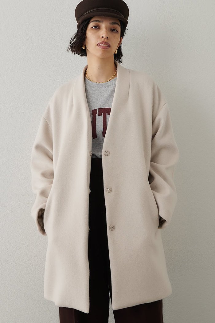 【ウィムガゼット/Whim Gazette】のダブルビーバーミドルコート インテリア・キッズ・メンズ・レディースファッション・服の通販 founy(ファニー) https://founy.com/ ファッション Fashion レディースファッション Fashion for Women アウター Coat / Outerwear Collection コート・ロングコート・ピーコート Long Coats, Peacoats & More カーディガン Cardigan, Knitwear ショルダー Shoulder, Shoulder Strap シンプル Simple, Minimal ジャケット Jacket, Outerwear スタンダード Standard, Basic トレンド Trend, Trending Now ドロップ Drop Shoulder, Dropped Style フロント Front, Front Design ベーシック Basic, Essential ミドル Middle Length, Mid Height リラックス Relax, Relaxed Fit ロング Long, Long-Length エレガント 上品 Elegant 定番 Standard, Basic Item |ID: prp329100004705690 ipo3291000000035564248