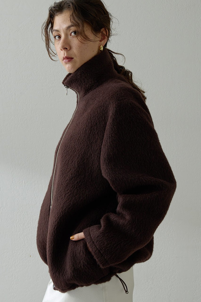 【ウィムガゼット/Whim Gazette】のアルパカシャギーブルゾン 人気、トレンドファッション・服の通販 founy(ファニー) 　ファッション　Fashion　レディースファッション　Fashion for Women　アウター　Coat / Outerwear Collection　レディースジャケット・軽アウター　Jackets　ブルゾンジャケット・スポーティアウター　Blouson Jackets　なめらか　Smooth, Silky Texture　ジャケット　Jacket, Outerwear　ドローコード　Drawcord, Drawstring Cord　ブルゾン　Blouson, Bomber Jacket　エレガント 上品　Elegant　新作・新入荷　New Arrivals / New In　other-4|ID: prp329100004705692 ipo3291000000033984542