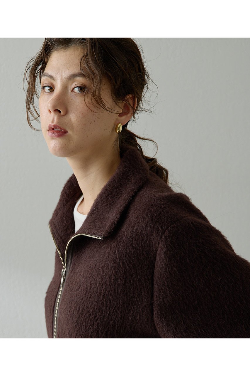 【ウィムガゼット/Whim Gazette】のアルパカシャギーブルゾン 人気、トレンドファッション・服の通販 founy(ファニー) 　ファッション　Fashion　レディースファッション　Fashion for Women　アウター　Coat / Outerwear Collection　レディースジャケット・軽アウター　Jackets　ブルゾンジャケット・スポーティアウター　Blouson Jackets　なめらか　Smooth, Silky Texture　ジャケット　Jacket, Outerwear　ドローコード　Drawcord, Drawstring Cord　ブルゾン　Blouson, Bomber Jacket　エレガント 上品　Elegant　other-2|ID: prp329100004705692 ipo3291000000035665778