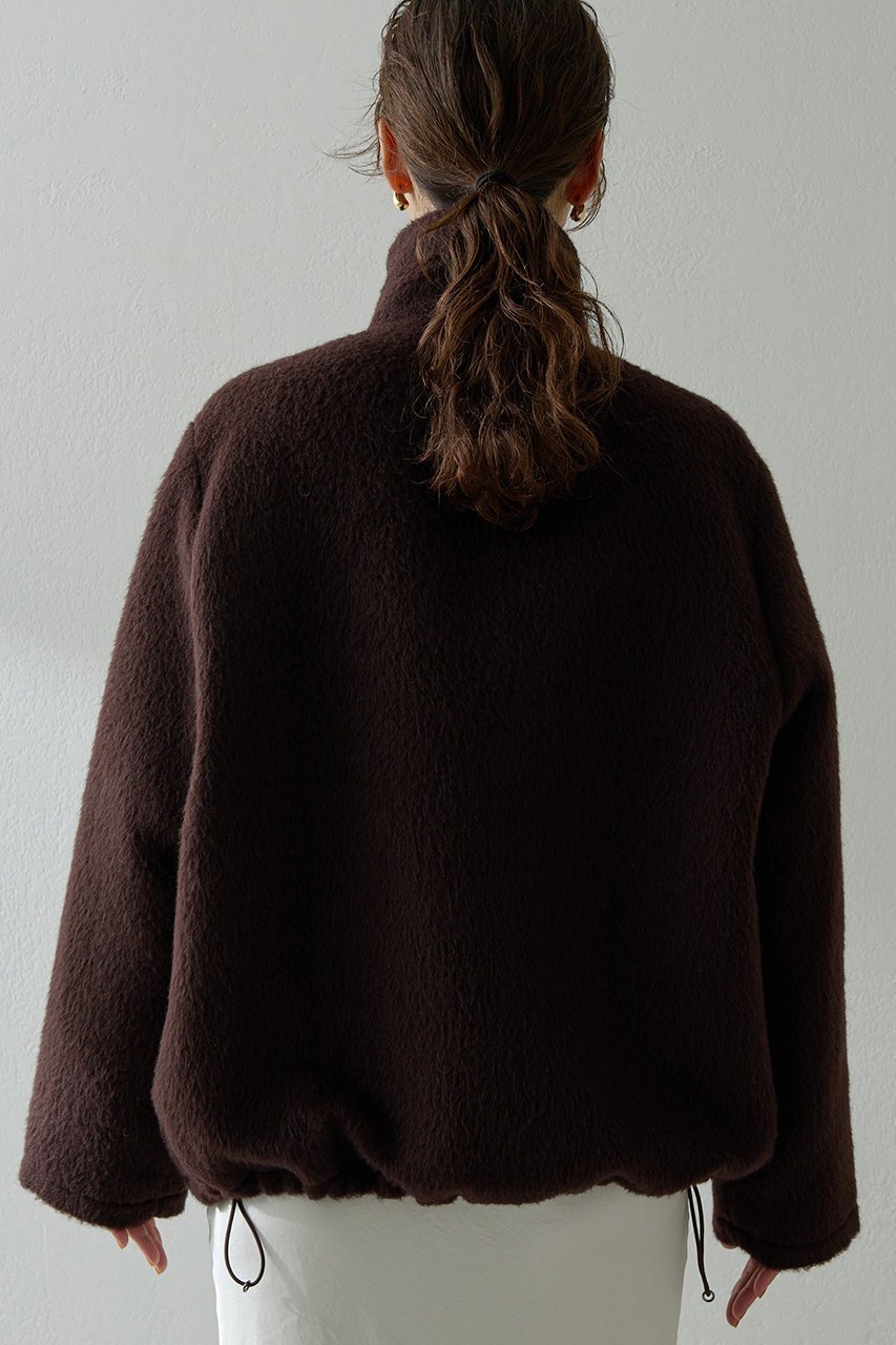 【ウィムガゼット/Whim Gazette】のアルパカシャギーブルゾン 人気、トレンドファッション・服の通販 founy(ファニー) 　ファッション　Fashion　レディースファッション　Fashion for Women　アウター　Coat / Outerwear Collection　レディースジャケット・軽アウター　Jackets　ブルゾンジャケット・スポーティアウター　Blouson Jackets　なめらか　Smooth, Silky Texture　ジャケット　Jacket, Outerwear　ドローコード　Drawcord, Drawstring Cord　ブルゾン　Blouson, Bomber Jacket　エレガント 上品　Elegant　other-5|ID: prp329100004705692 ipo3291000000035665782