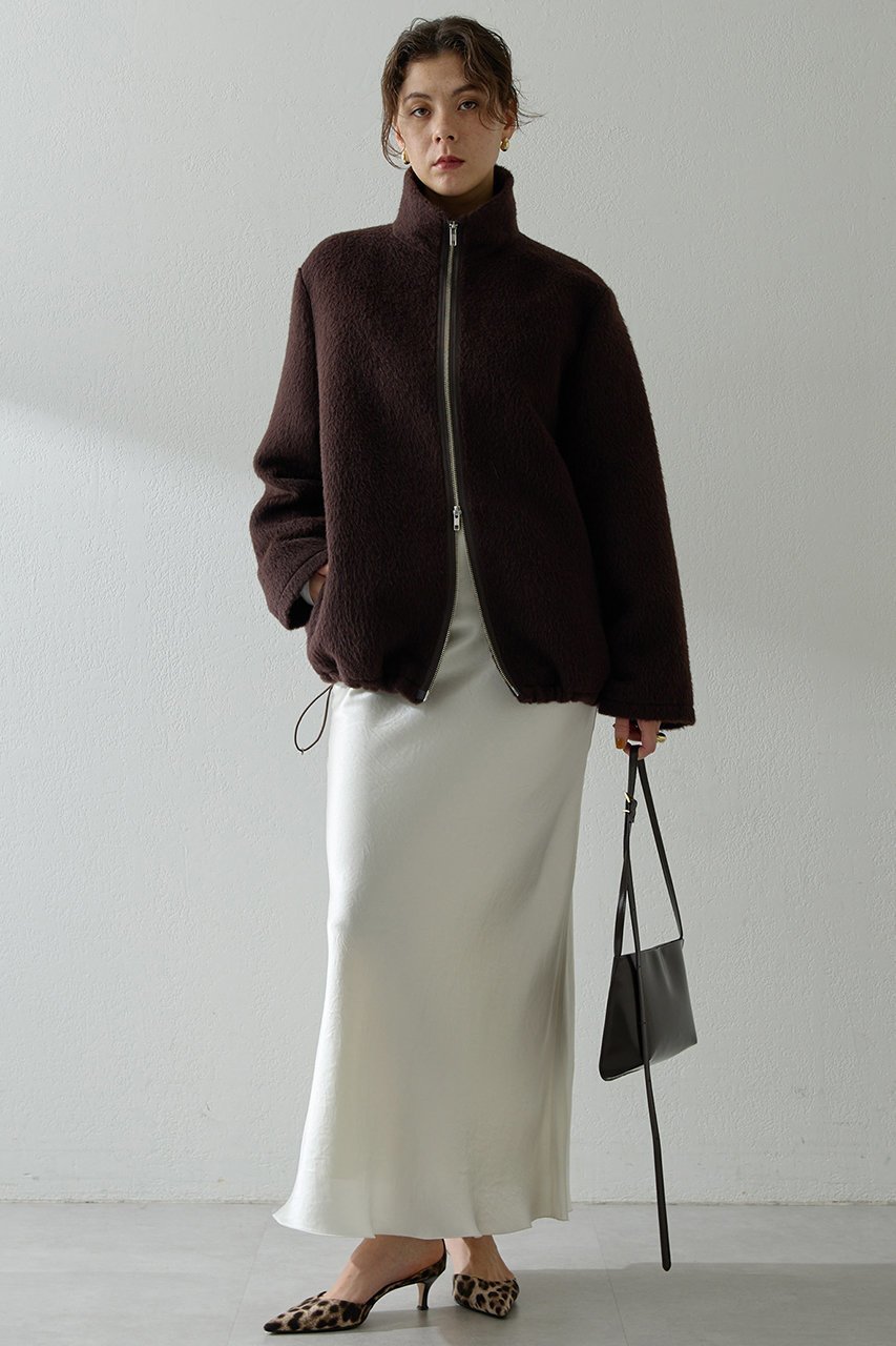 【ウィムガゼット/Whim Gazette】のアルパカシャギーブルゾン 人気、トレンドファッション・服の通販 founy(ファニー) 　ファッション　Fashion　レディースファッション　Fashion for Women　アウター　Coat / Outerwear Collection　レディースジャケット・軽アウター　Jackets　ブルゾンジャケット・スポーティアウター　Blouson Jackets　なめらか　Smooth, Silky Texture　ジャケット　Jacket, Outerwear　ドローコード　Drawcord, Drawstring Cord　ブルゾン　Blouson, Bomber Jacket　エレガント 上品　Elegant　other-6|ID: prp329100004705692 ipo3291000000035665785