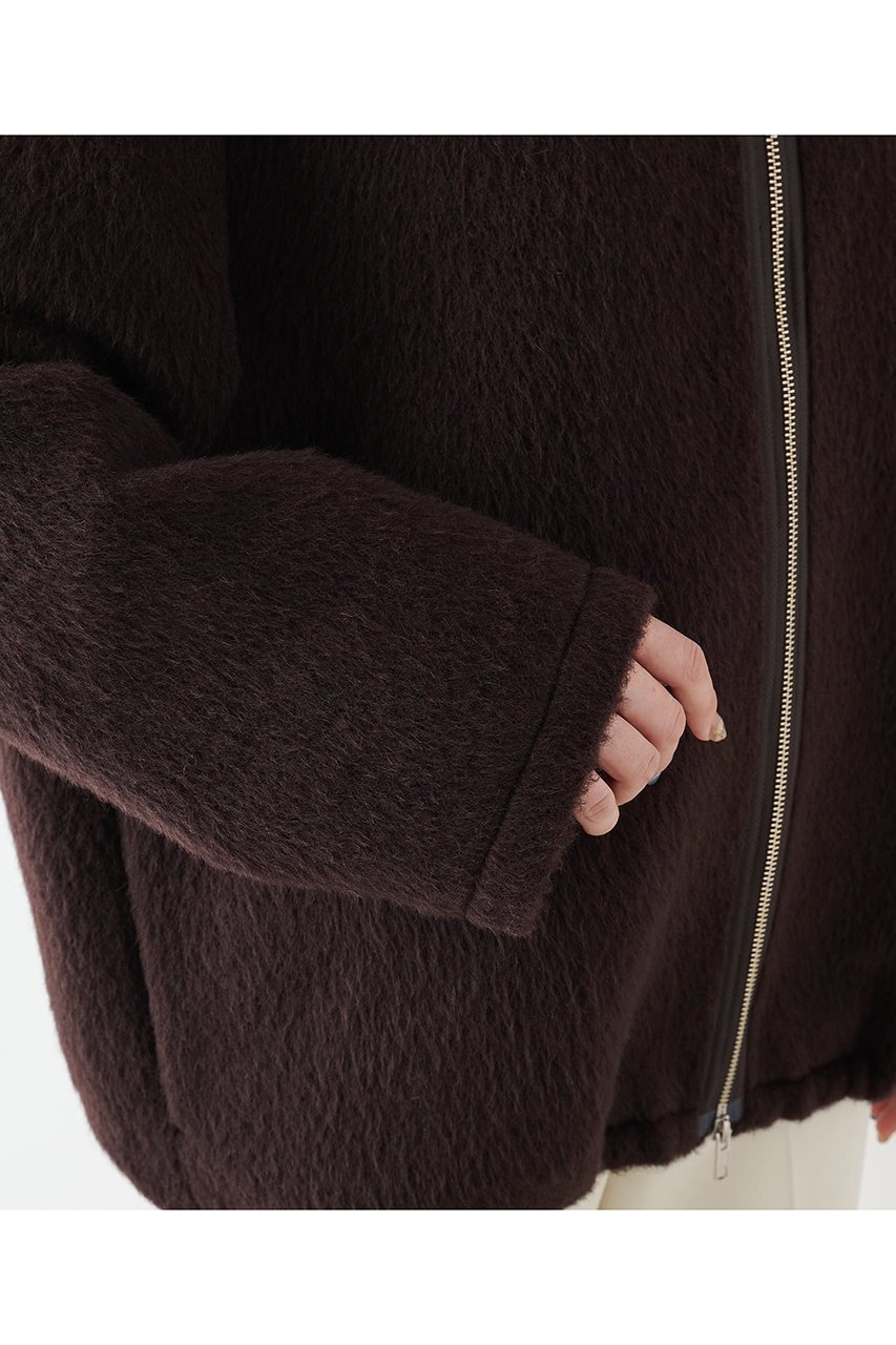 【ウィムガゼット/Whim Gazette】のアルパカシャギーブルゾン 人気、トレンドファッション・服の通販 founy(ファニー) 　ファッション　Fashion　レディースファッション　Fashion for Women　アウター　Coat / Outerwear Collection　レディースジャケット・軽アウター　Jackets　ブルゾンジャケット・スポーティアウター　Blouson Jackets　なめらか　Smooth, Silky Texture　ジャケット　Jacket, Outerwear　ドローコード　Drawcord, Drawstring Cord　ブルゾン　Blouson, Bomber Jacket　エレガント 上品　Elegant　other-8|ID: prp329100004705692 ipo3291000000035665788