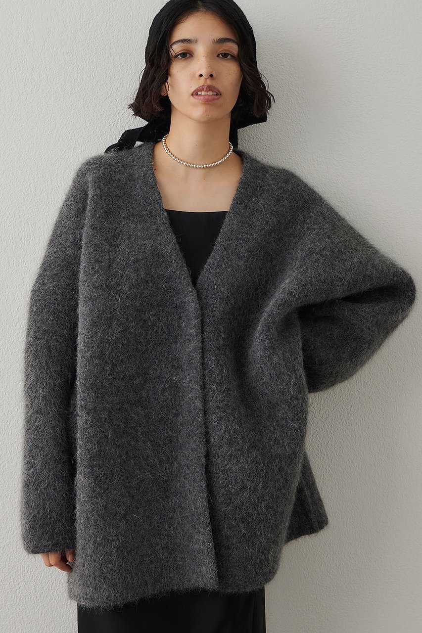 【ウィムガゼット/Whim Gazette】のセッケツニットジャケット インテリア・キッズ・メンズ・レディースファッション・服の通販 founy(ファニー) 　ファッション　Fashion　レディースファッション　Fashion for Women　アウター　Coat / Outerwear Collection　レディースジャケット・軽アウター　Jackets　インナー　Innerwear　カーディガン　Cardigan, Knitwear　ジャケット　Jacket, Outerwear　バランス　Balance, Style Balance　ミドル　Middle Length, Mid Height　エレガント 上品　Elegant　新作・新入荷　New Arrivals / New In　グレー|ID: prp329100004705693 ipo3291000000033984549